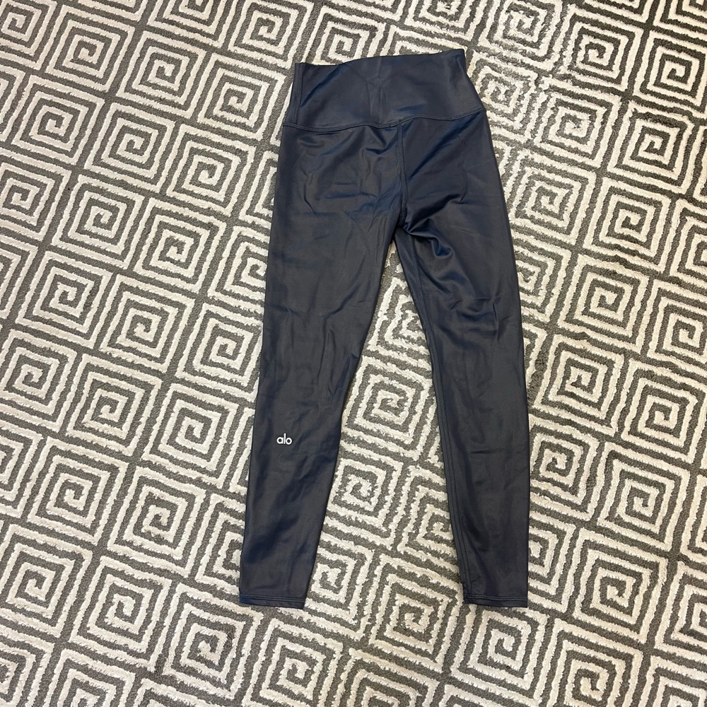 Grey/shiny Alo 7/8 Legging